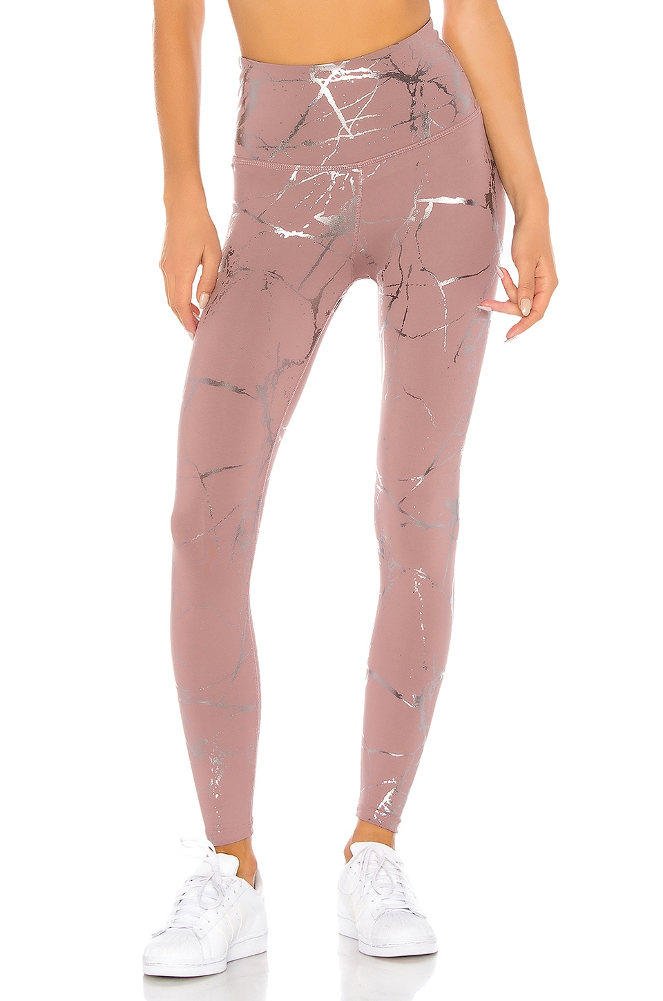 Beyond Yoga Lost Your Marbles High Waisted Midi Legging in Dusty Mauve