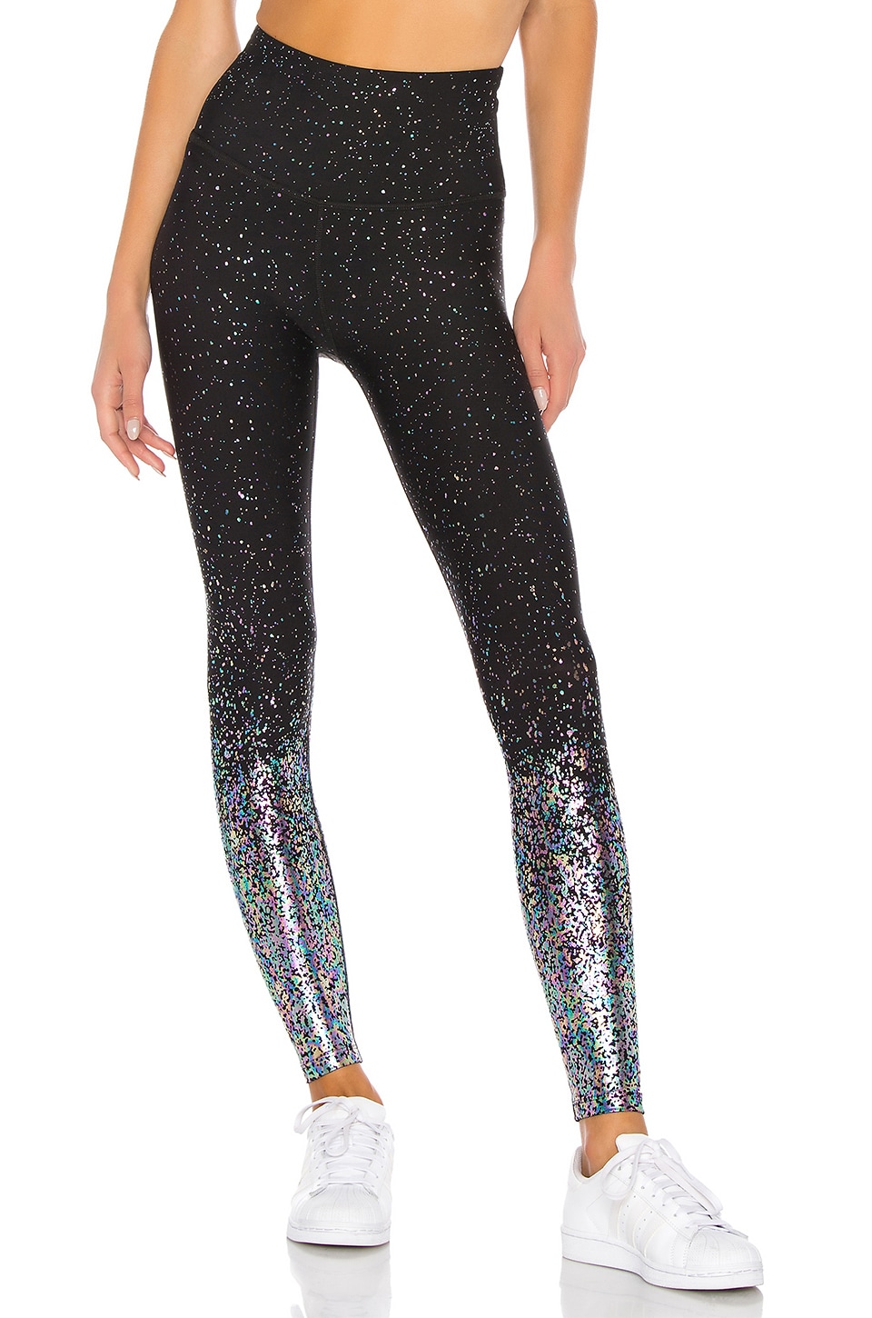 High Waisted Alloy Ombre Midi Legging 
