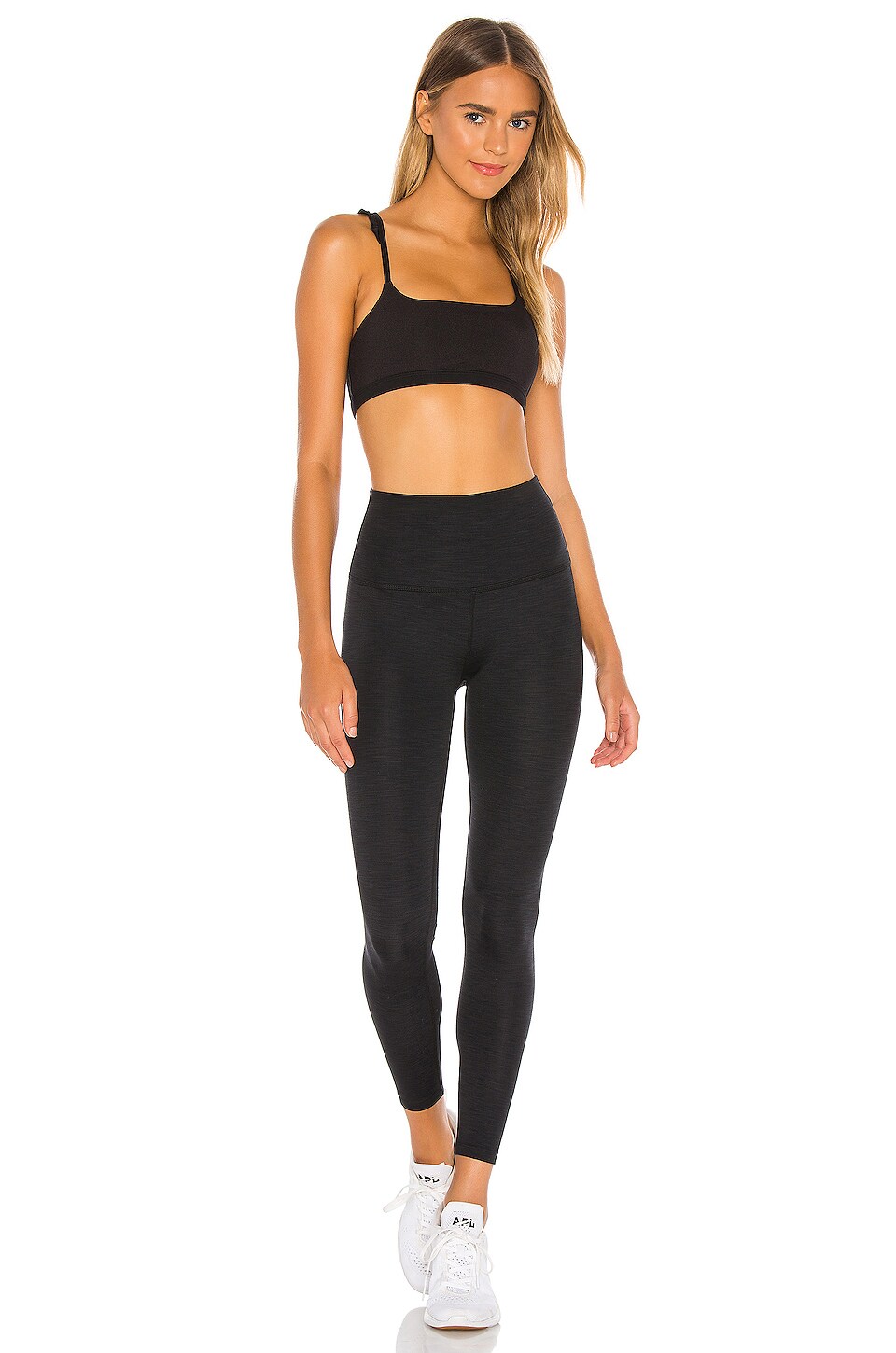 beyond yoga heather rib midi joggers