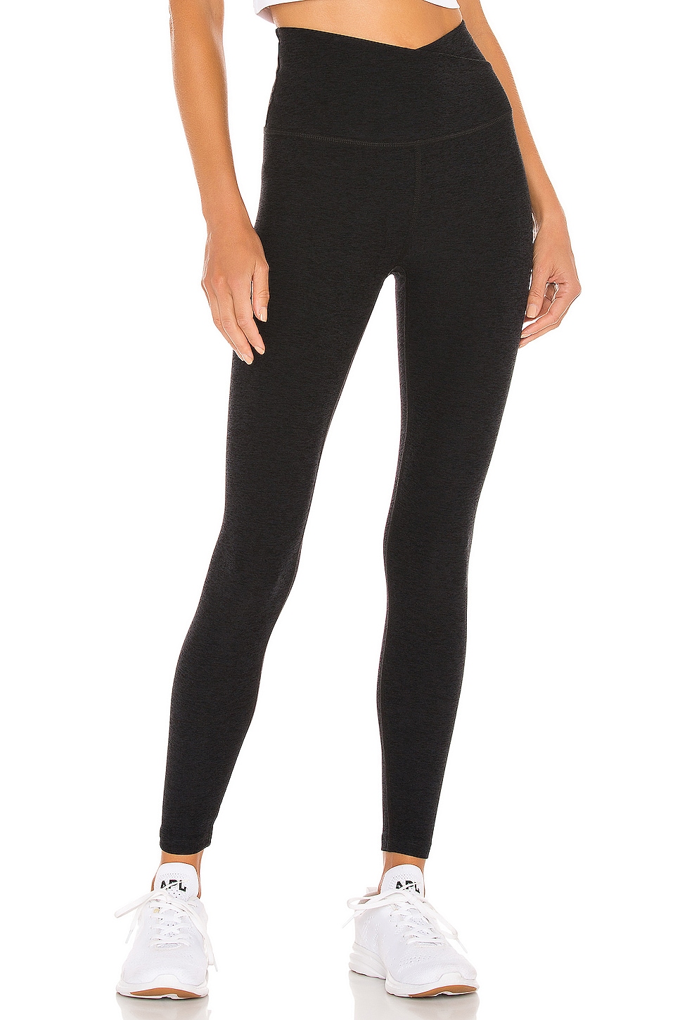 Image 1 of Spacedye At Your Leisure High Waisted Midi Legging in Darkest Night