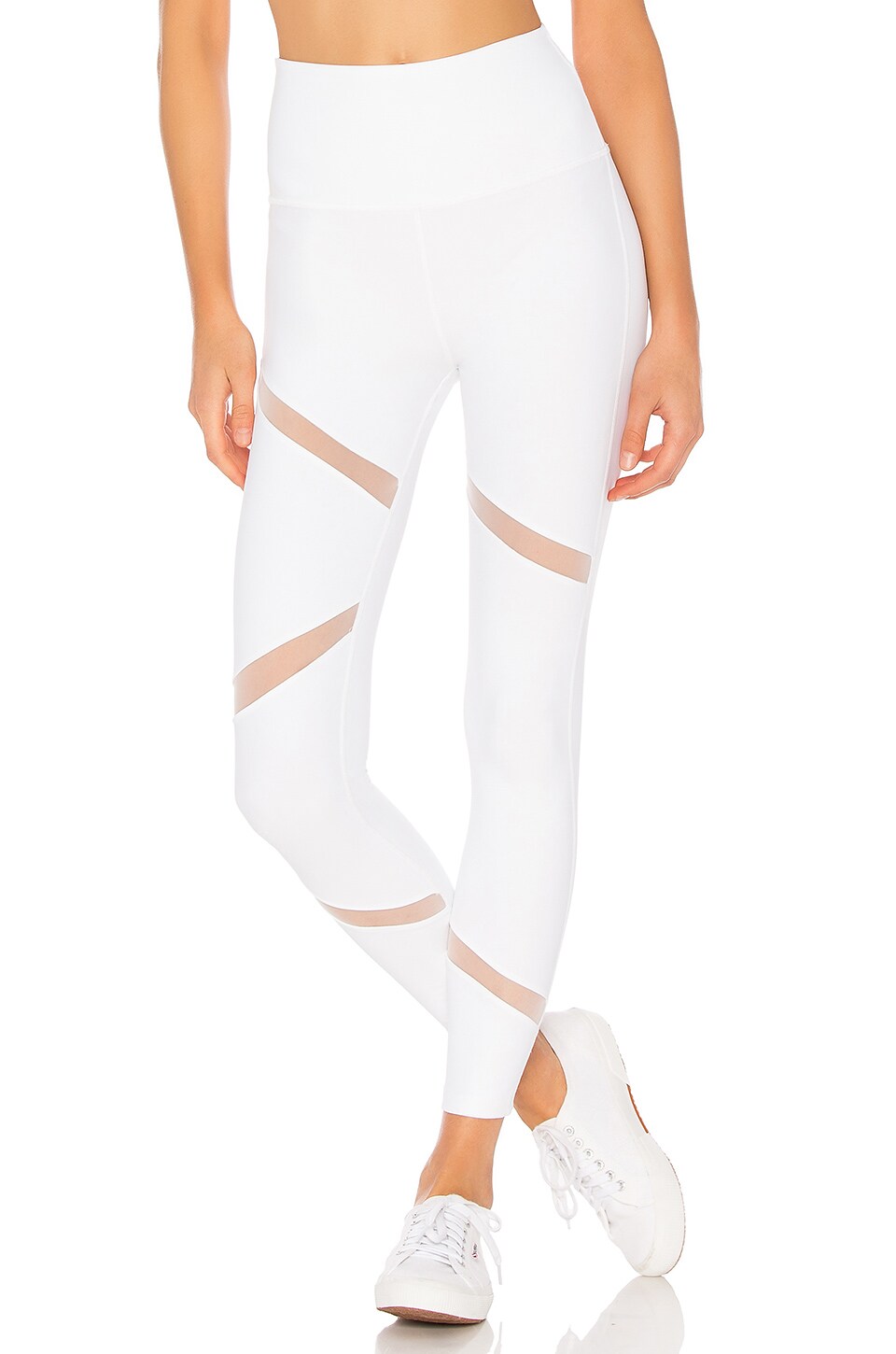 Beyond Yoga Perfect Illusion High Waisted Midi Legging in White | REVOLVE