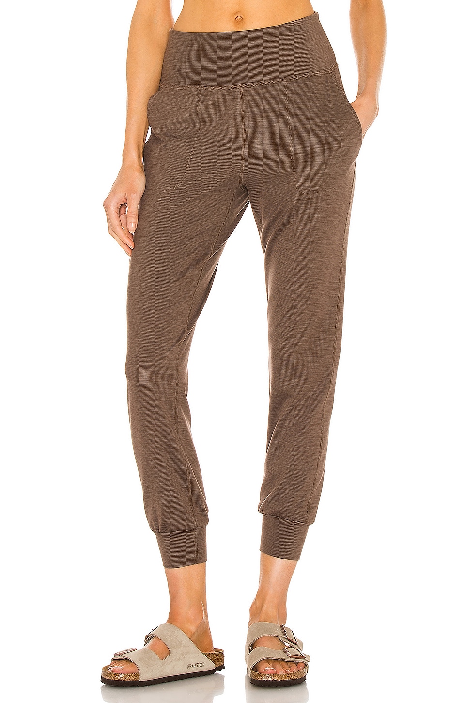 Beyond Yoga Heather Rib Midi Joggers 