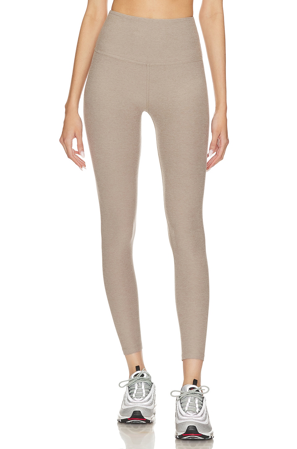 Beyond Yoga Spacedye Caught in The Midi High Waisted Legging in Birch  Heather