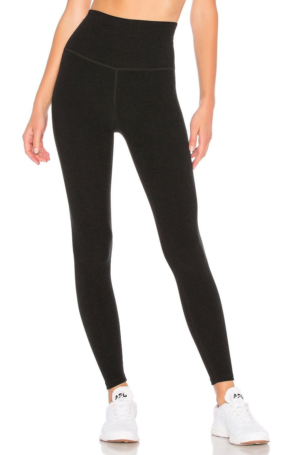 Beyond Yoga Spacedye High Waisted Midi Legging in Darkest Night