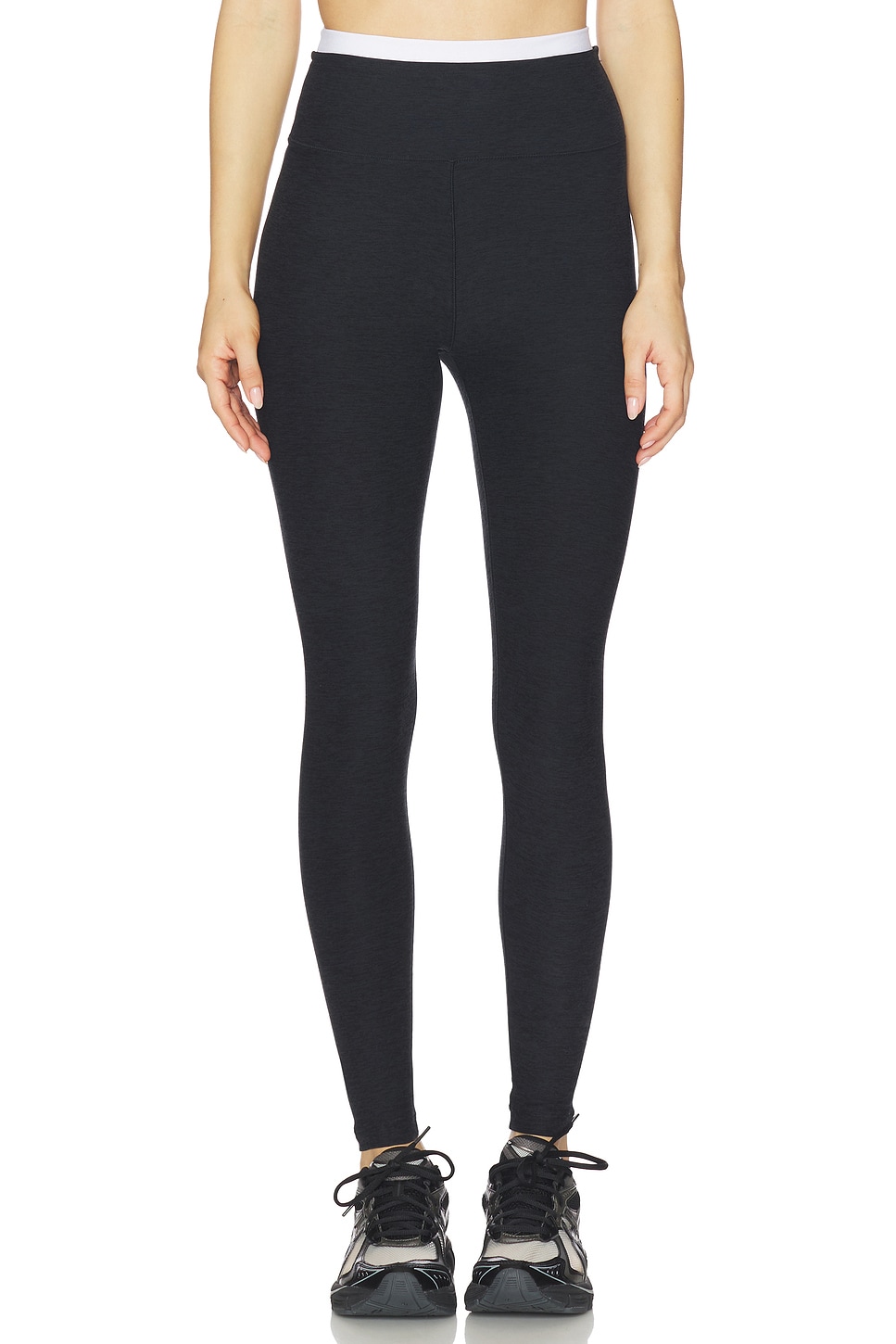 Spacedye Layered High Waisted Midi Legging