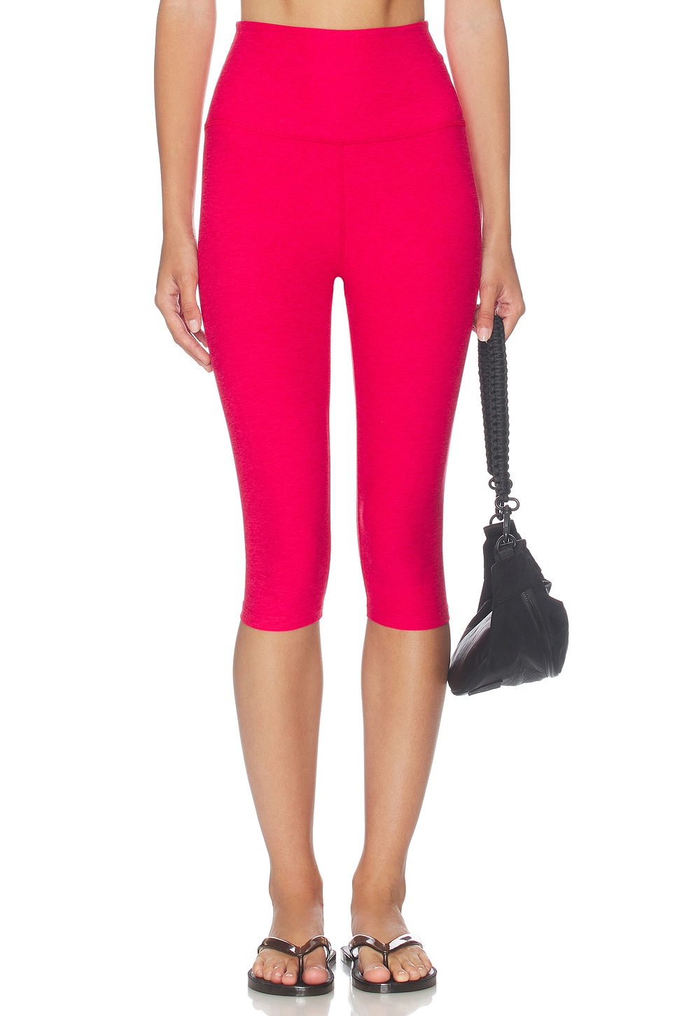 Impulse Ribbed V-Waist Pedal Pusher Legging