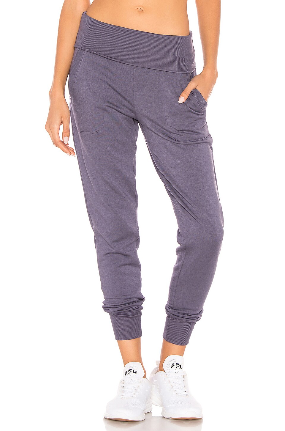 beyond yoga cozy fleece foldover sweatpant