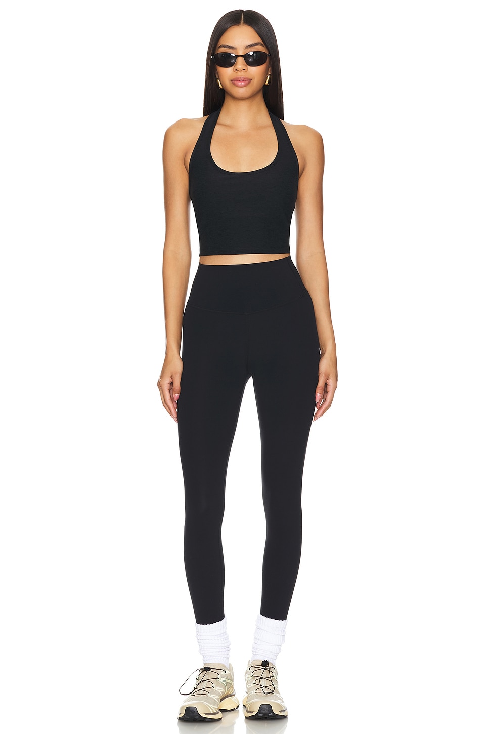 Beyond Yoga Spacedye Well Rounded Cropped Halter Tank Top thumbnail