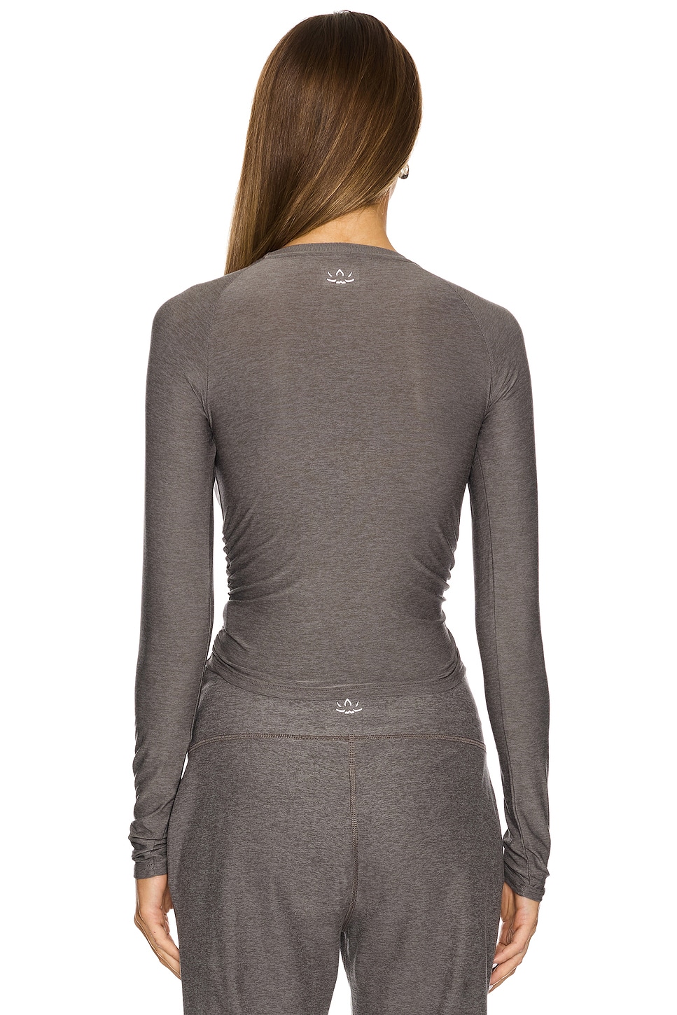Featherweight Your Fit Shirred Long Sleeve Top - Thumbnail 3