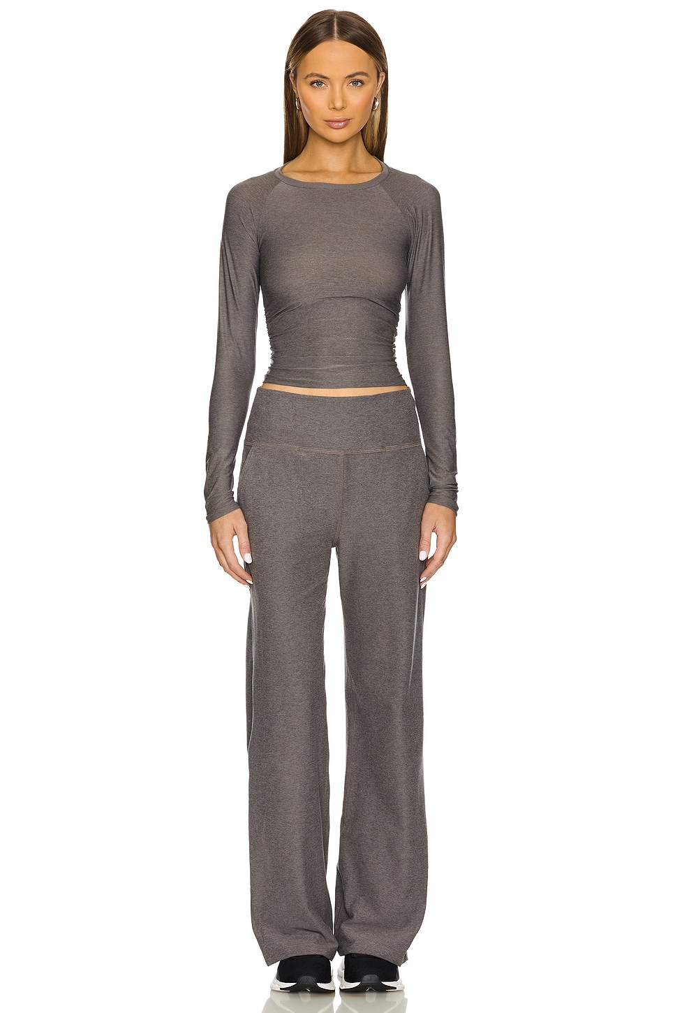 Featherweight Your Fit Shirred Long Sleeve Top - Thumbnail 4