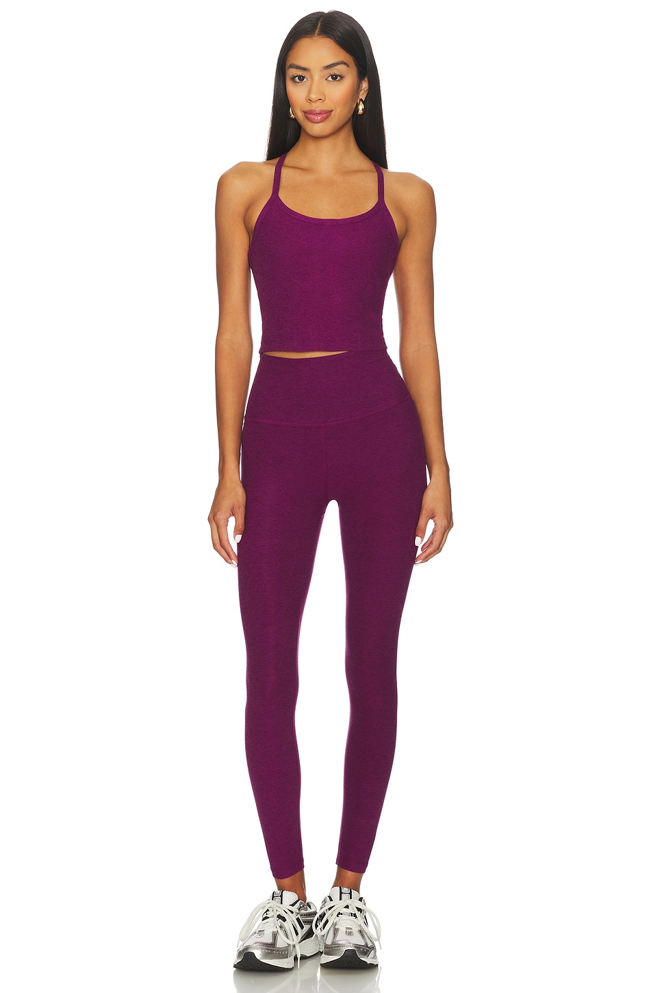Spacedye Slim Racerback Cropped Tank Top