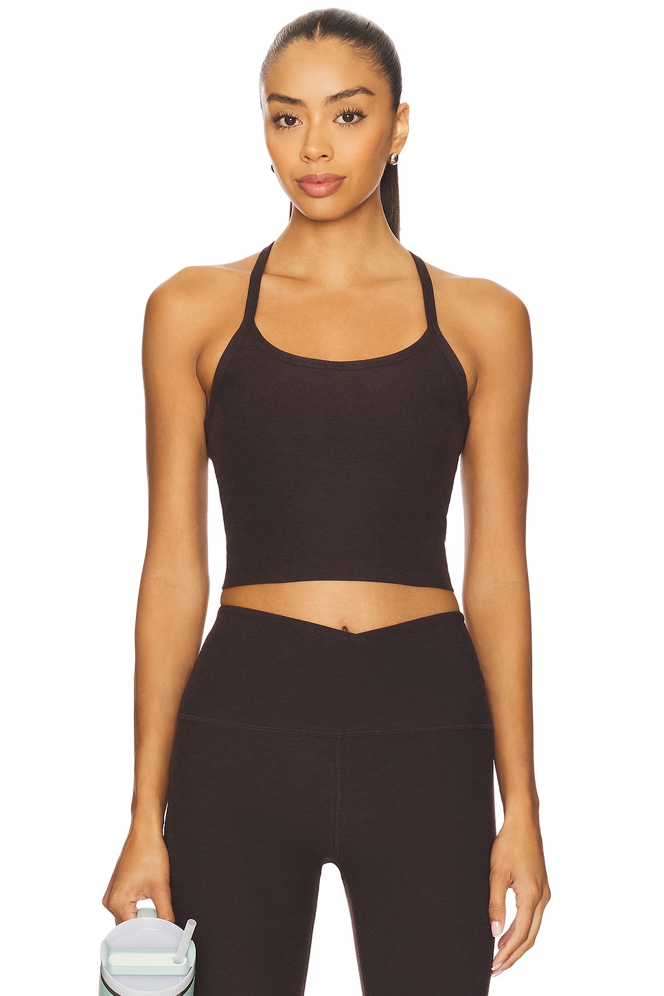 Spacedye Slim Racerback Cropped Tank Top
