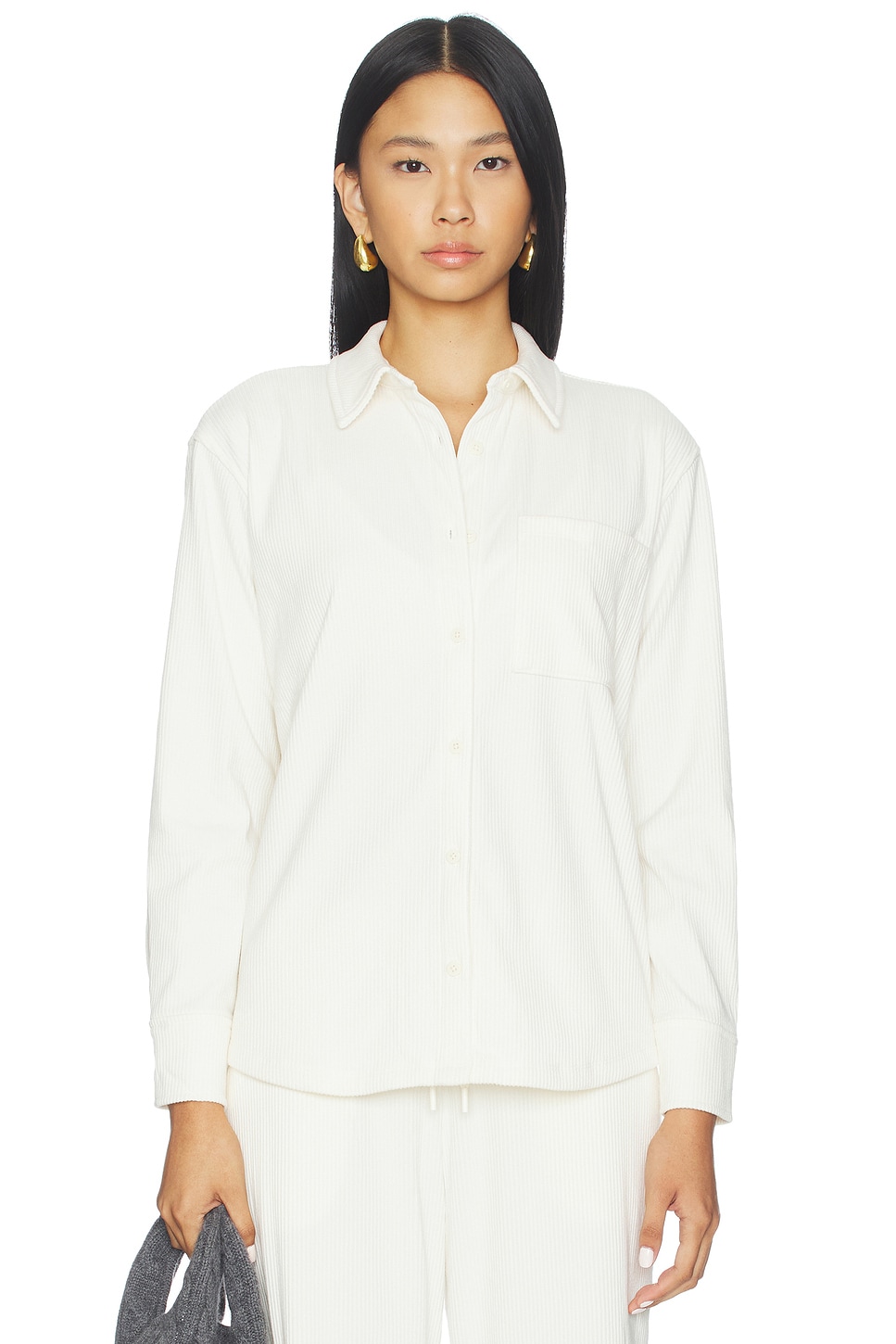 Breathe Easy Corduroy Button Front Shirt - thumbnail 3