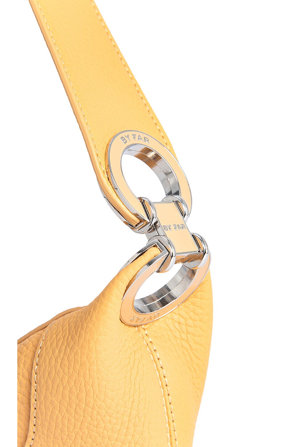 BY FAR Mini Amira Shoulder Bag in Biscuit
