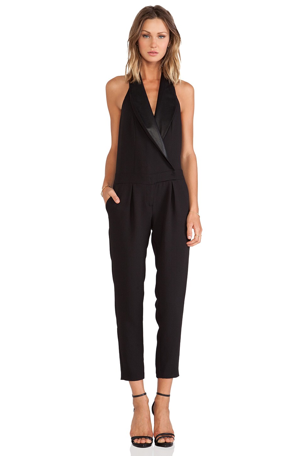 bcbg tuxedo jumpsuit