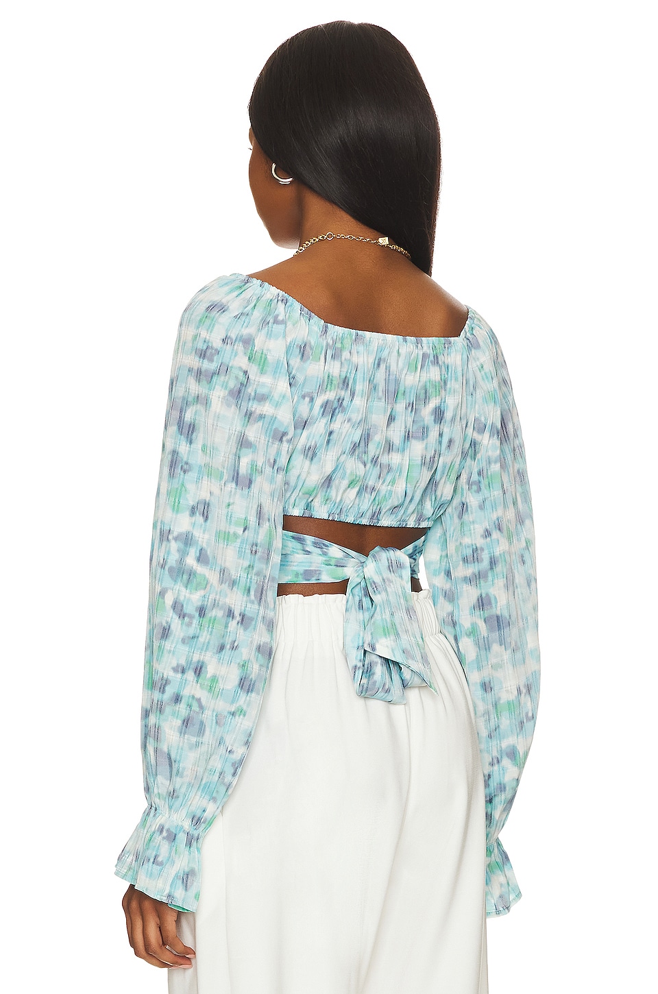 BCBGeneration Woven Crisscross Top thumbnail