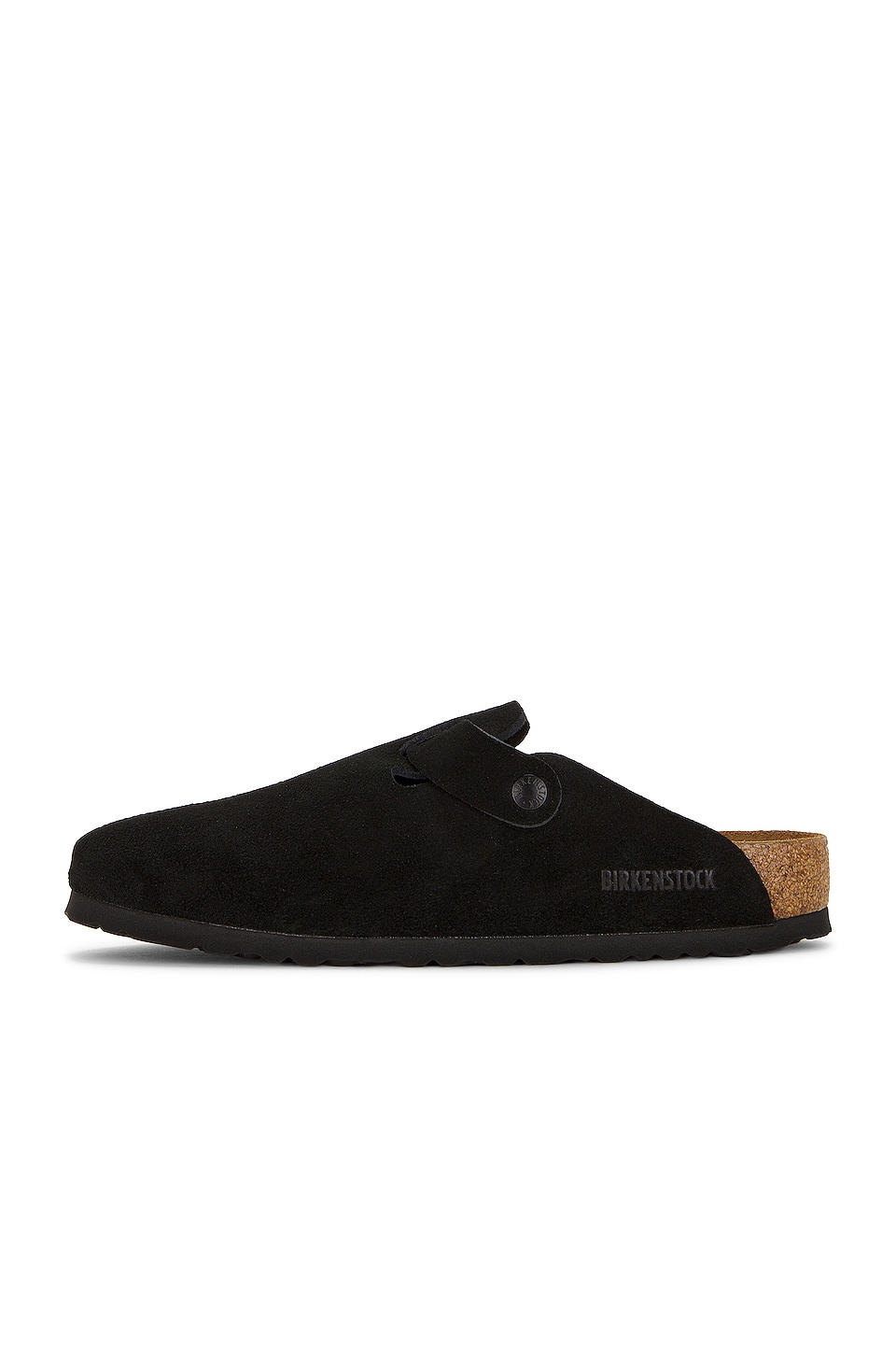BIRKENSTOCK BOSTON SOFT FOOTBED スライド - Black | REVOLVE