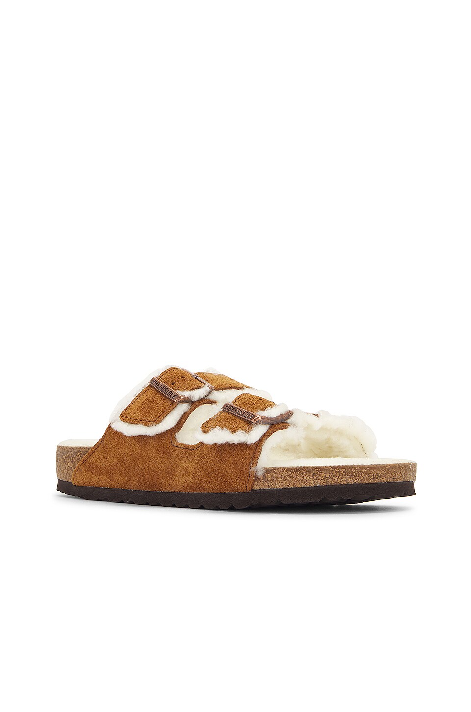 BIRKENSTOCK Arizona Shearling in Mink & Natural