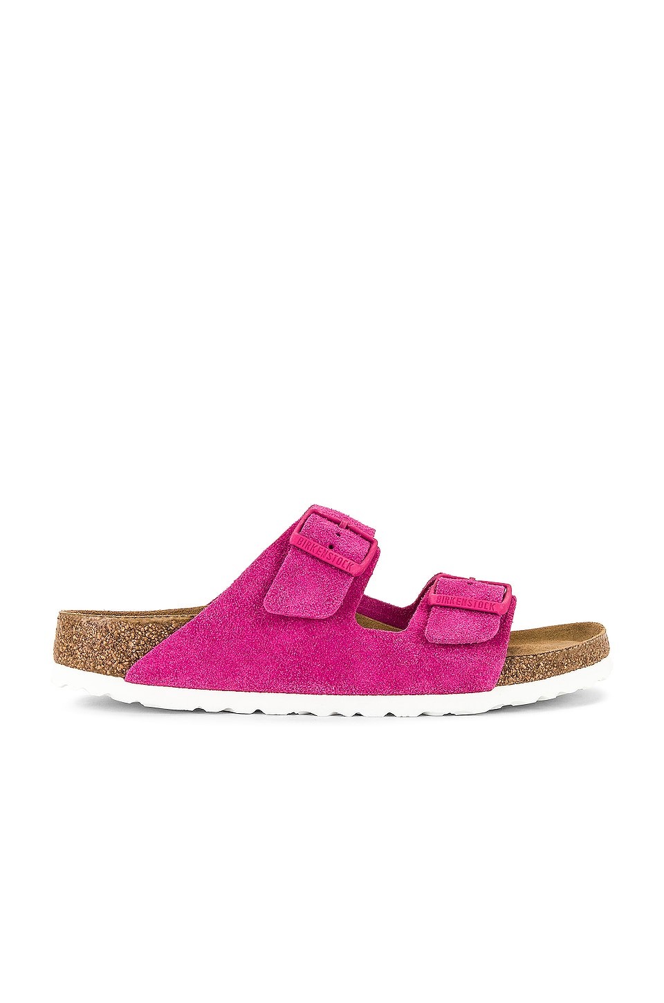 BIRKENSTOCK Arizona Soft Footbed Sandal in Fuchsia Tulip | REVOLVE