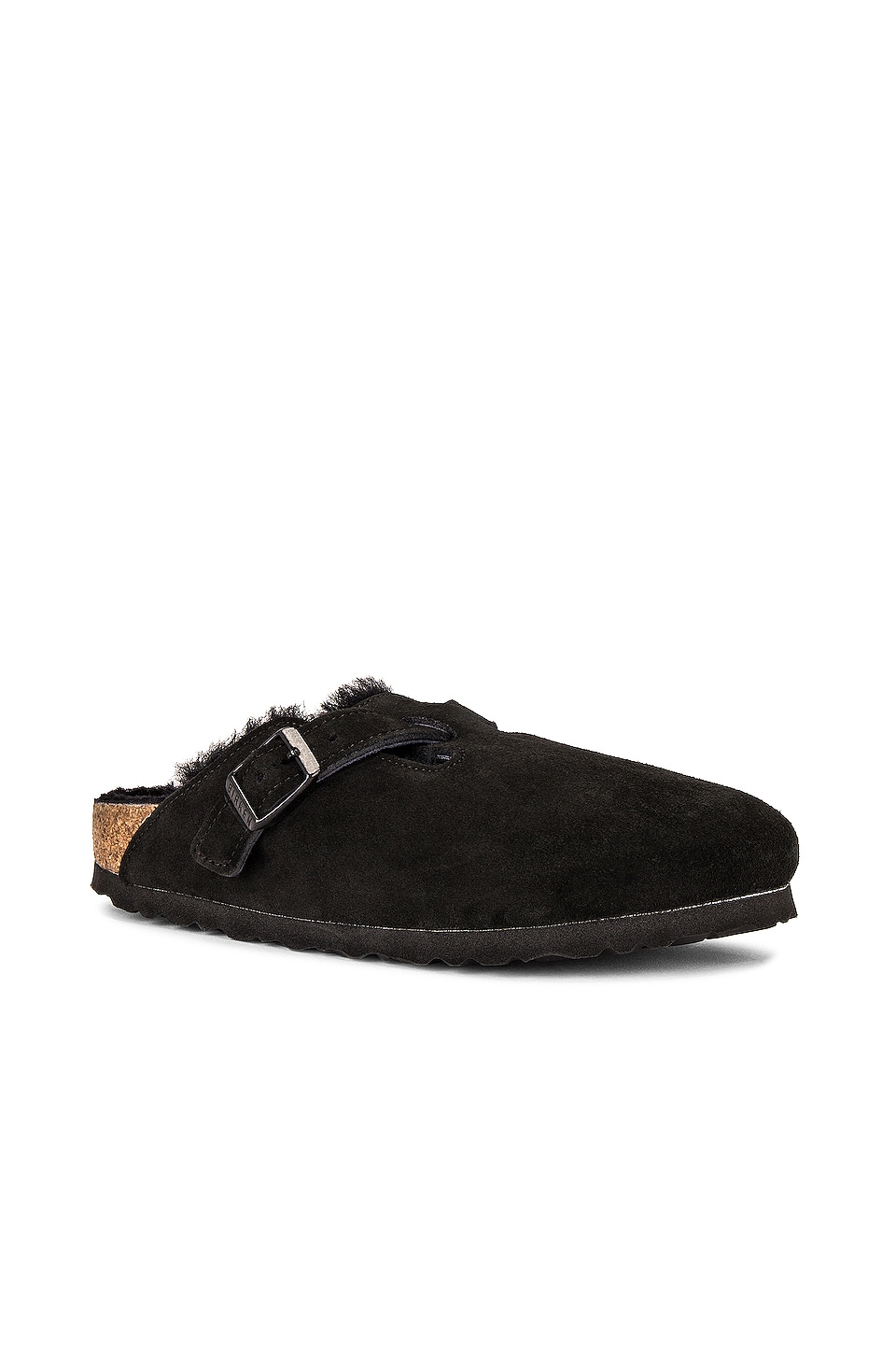 BIRKENSTOCK Boston Shearling Clog in Black