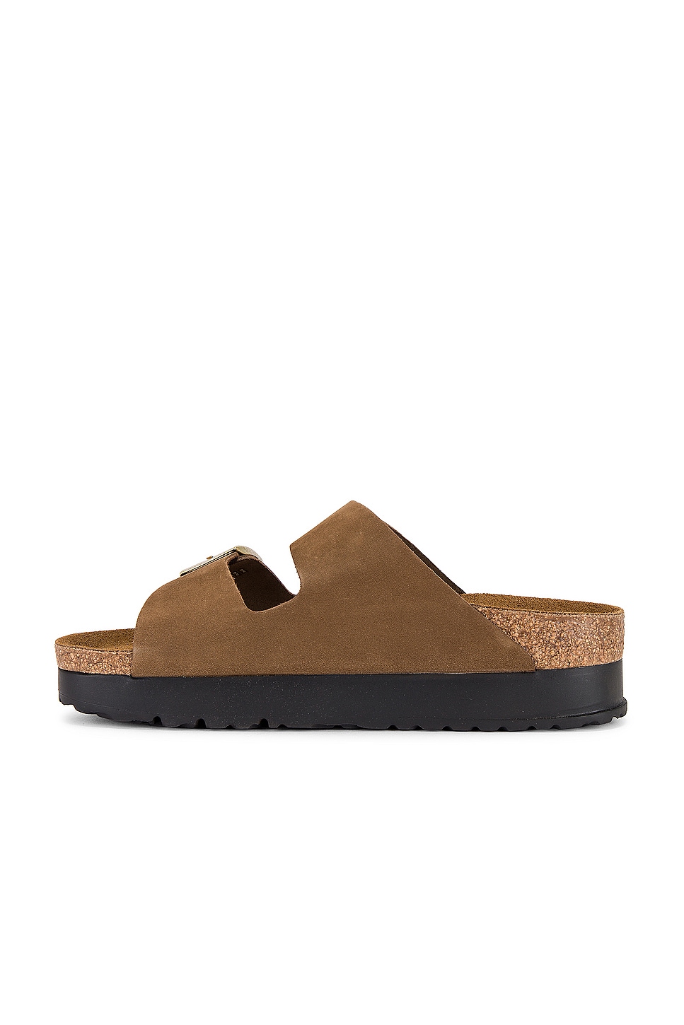 BIRKENSTOCK Arizona Platform Flex in Dark Tea | REVOLVE