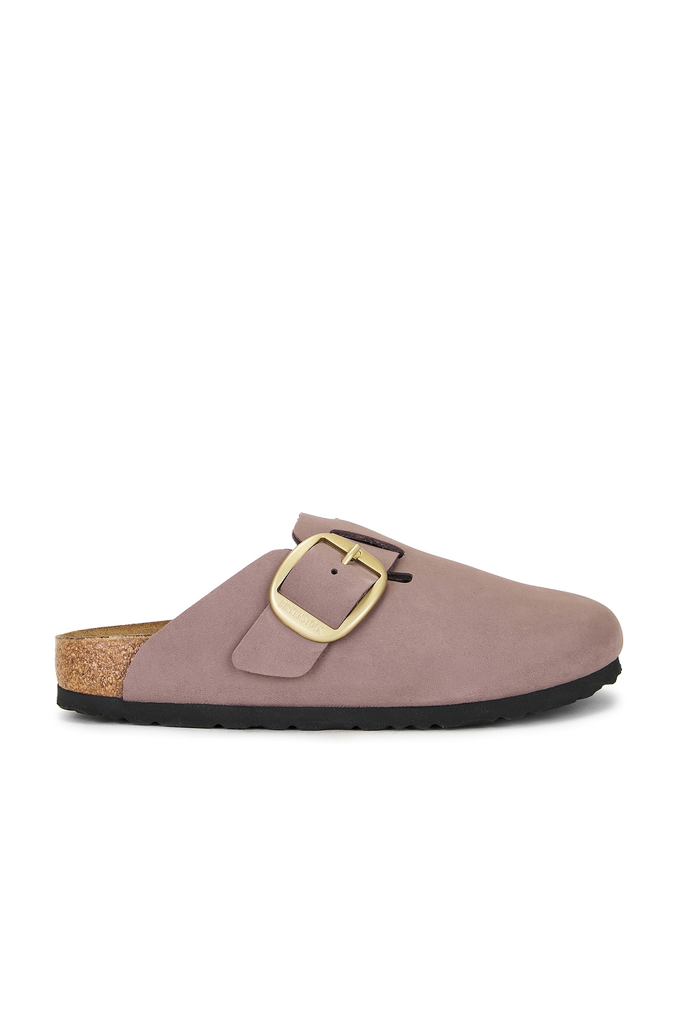 BIRKENSTOCK Boston Big Buckle Clog in Faded Purple Nubuck
