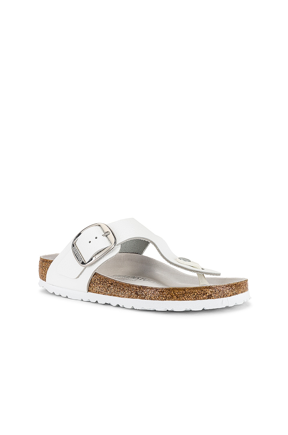 BIRKENSTOCK Gizeh Big Buckle Sandal in White | REVOLVE