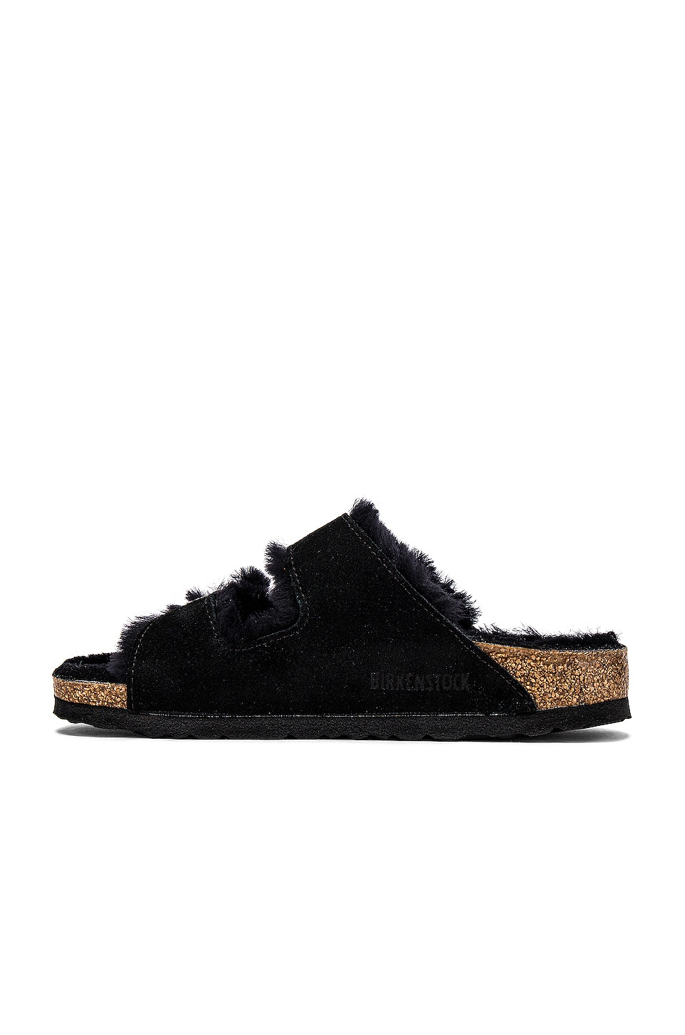 Birkenstock Arizona Shearling Sandals in Black size on sale 36