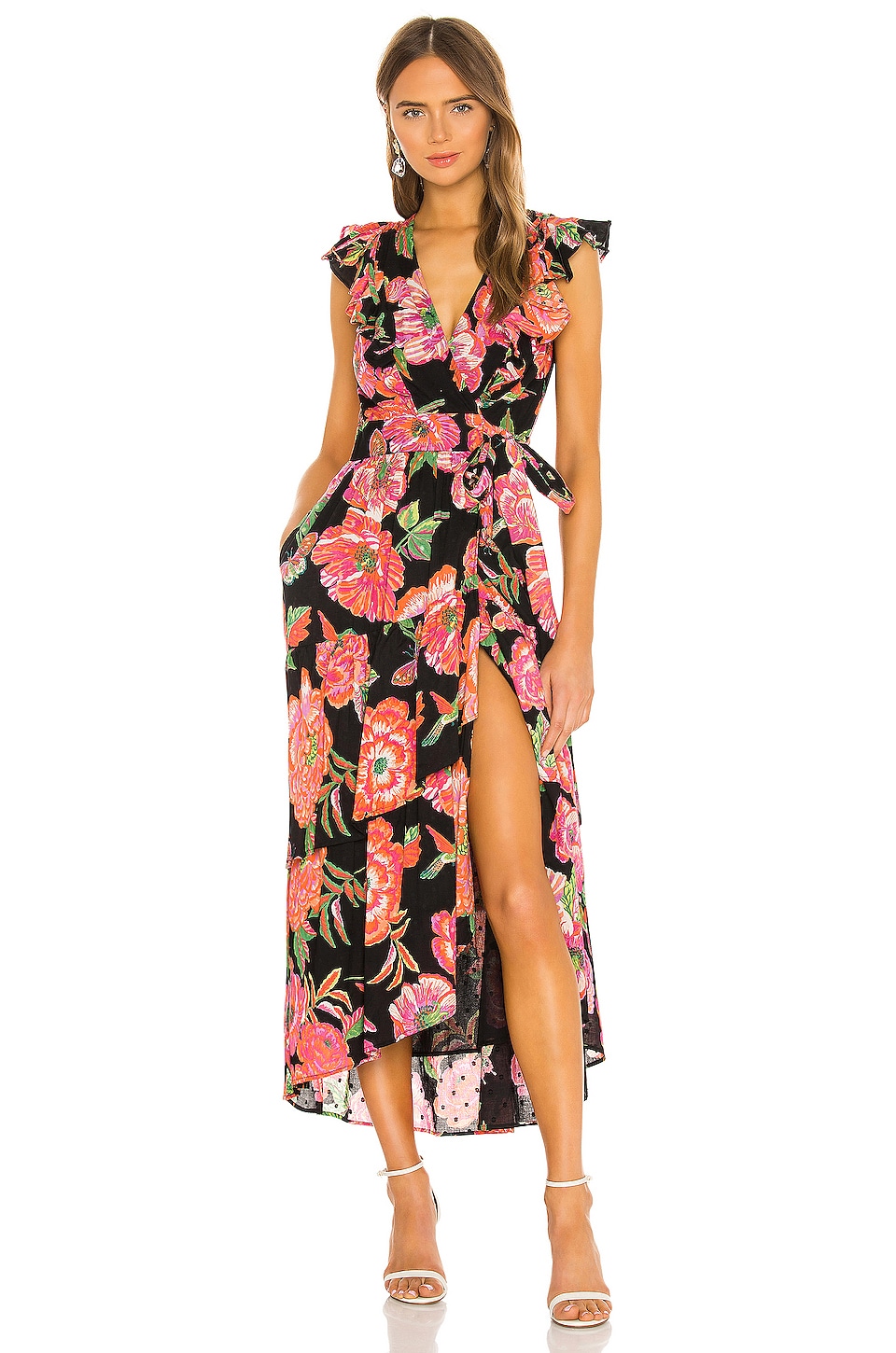 Banjanan Carra Dress in Eliza's Rose Garden Black | REVOLVE