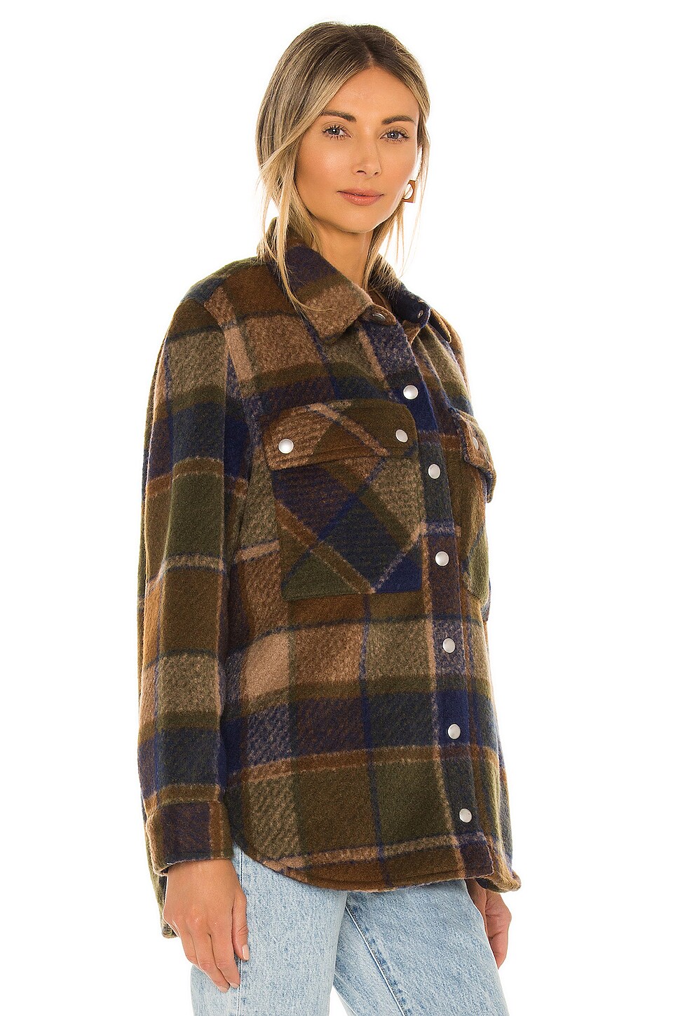 BLANKNYC Flannel Shacket in Hit The Trail