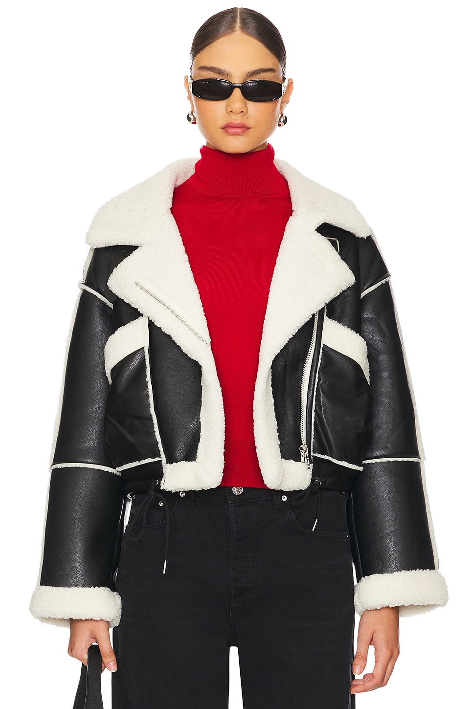BLANKNYC Black & White Jacket in Mountain View