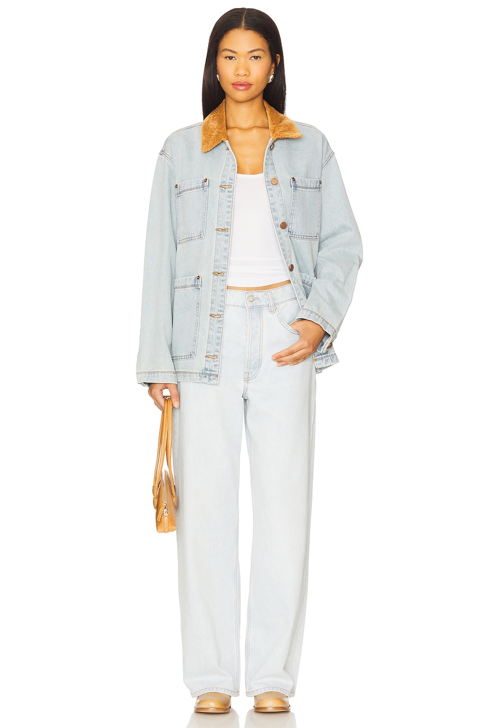 Denim Corduroy Shacket