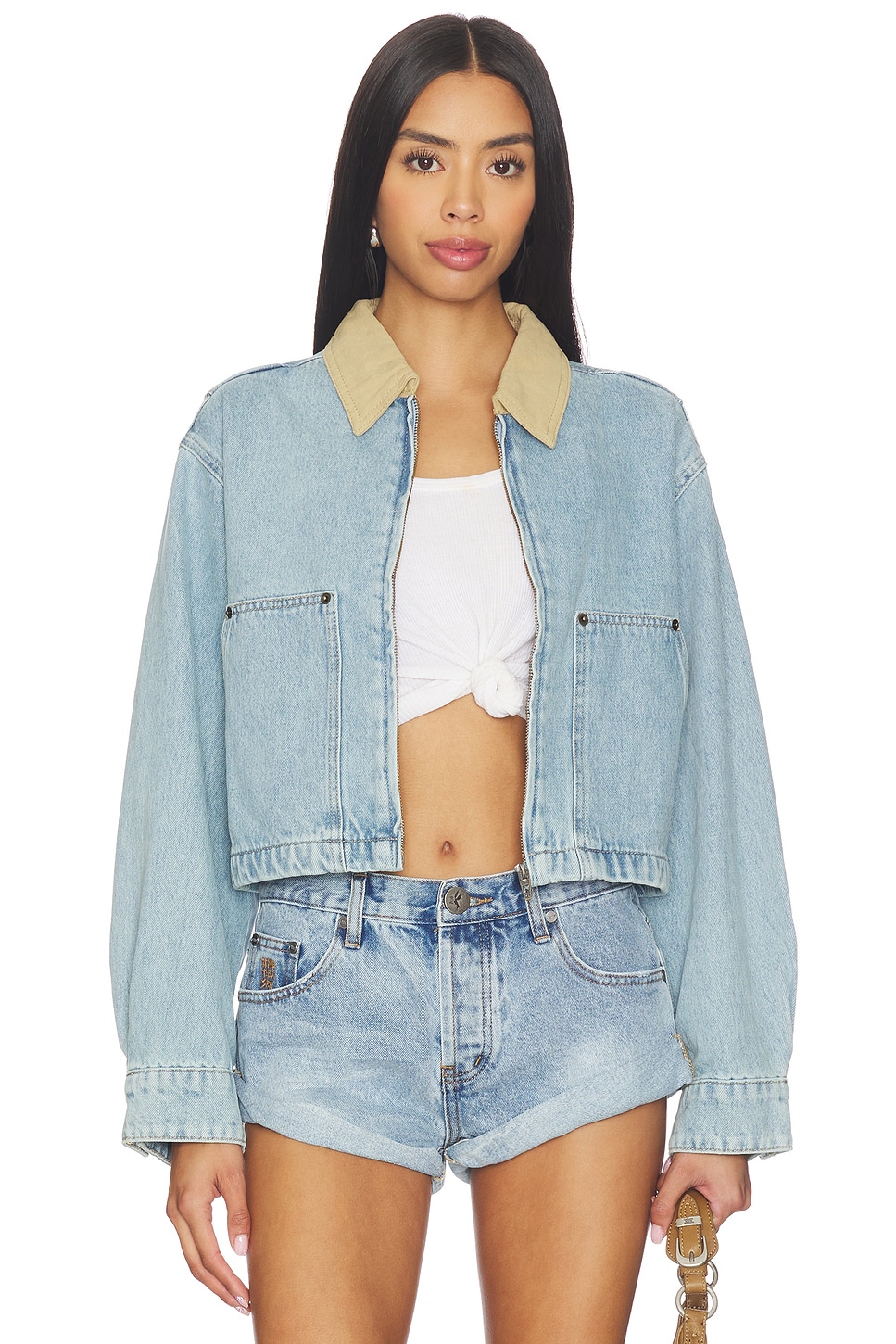 Cropped Denim Jacket - thumbnail 2