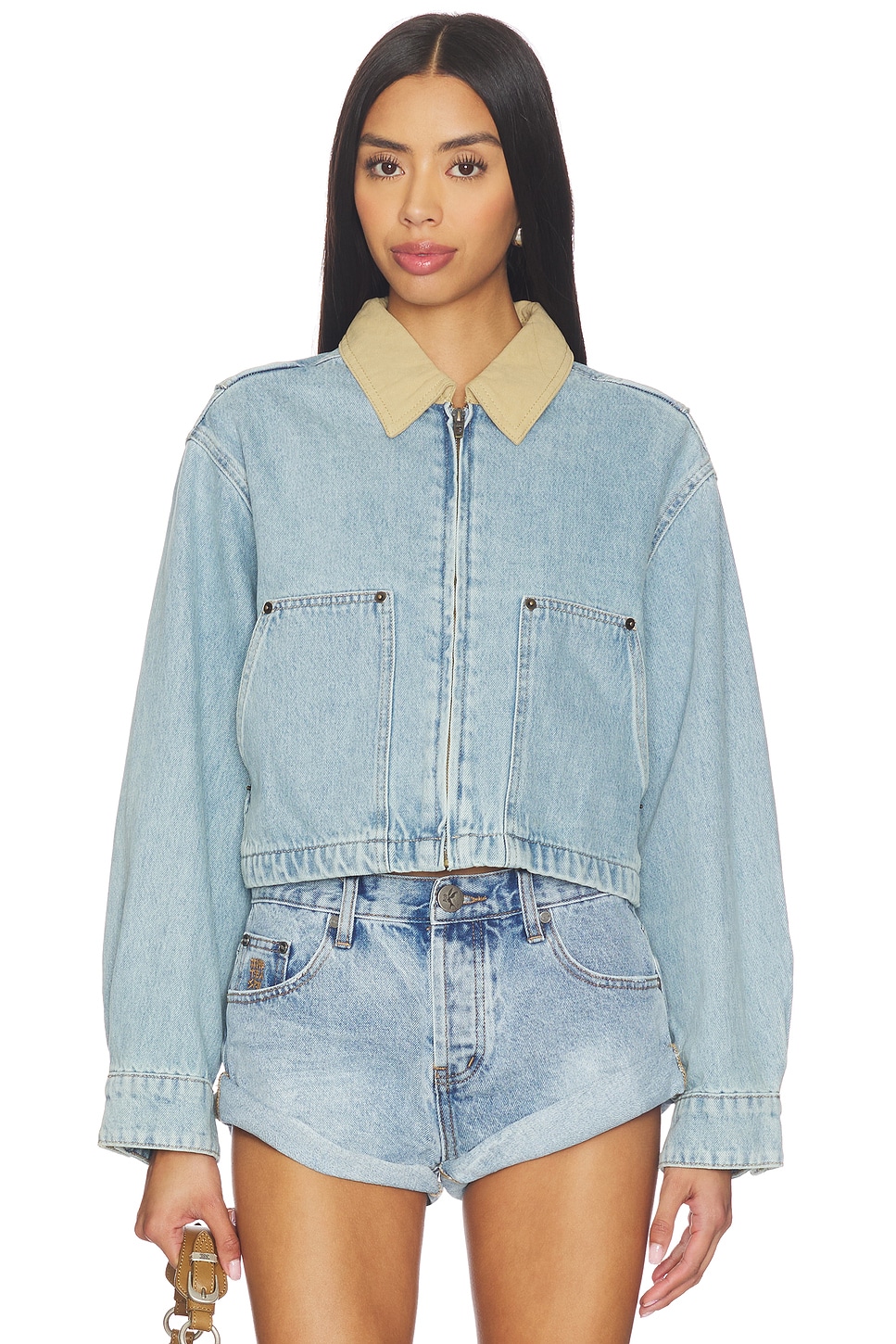 Cropped Denim Jacket - thumbnail 3
