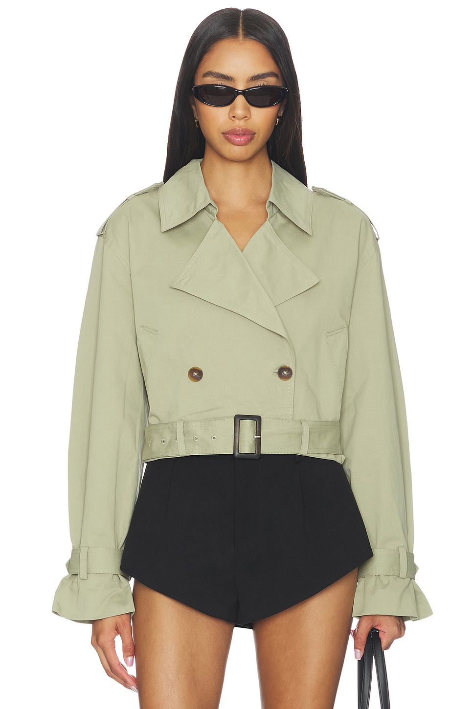 Cropped Trench Coat