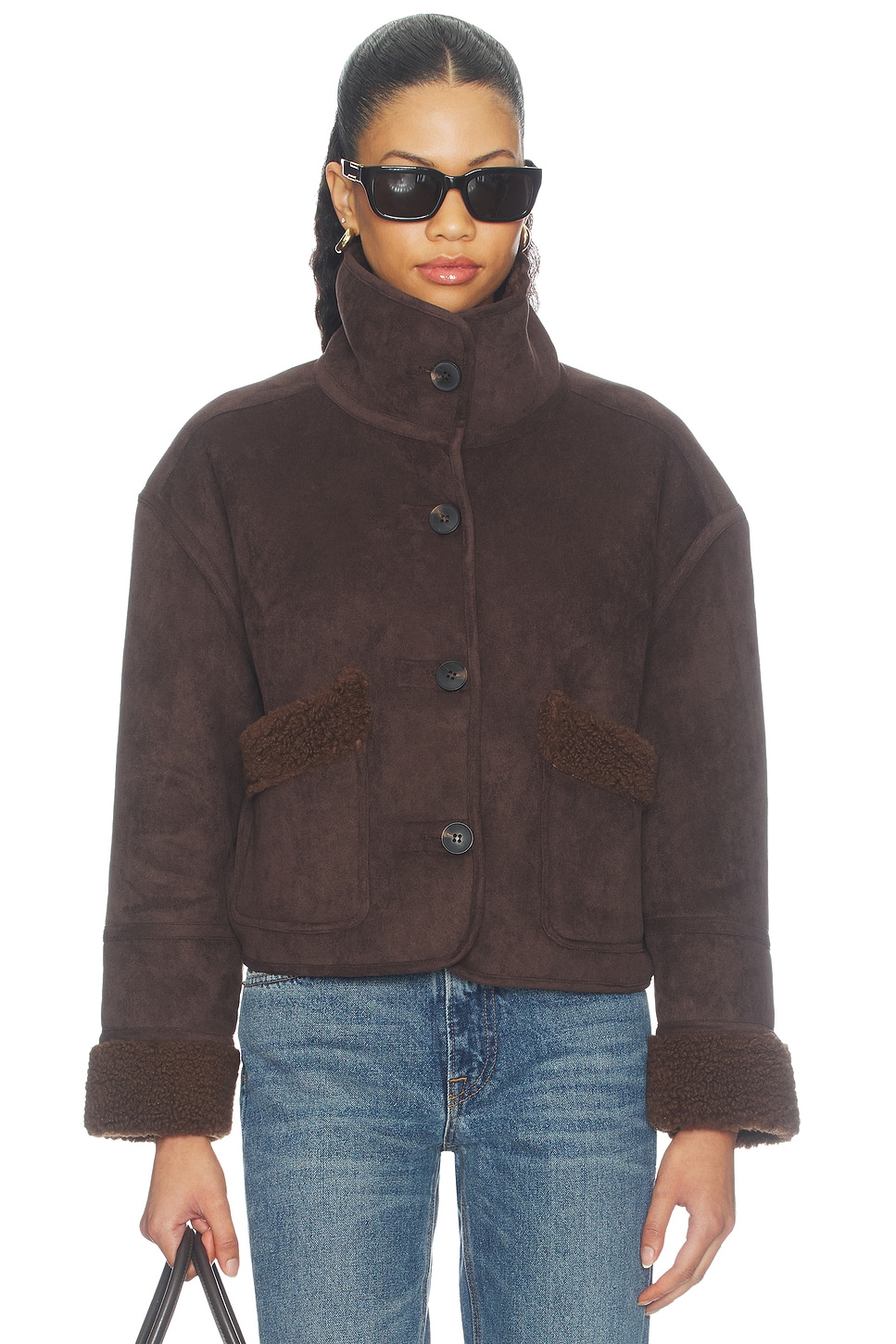 Faux Suede Jacket - thumbnail 8