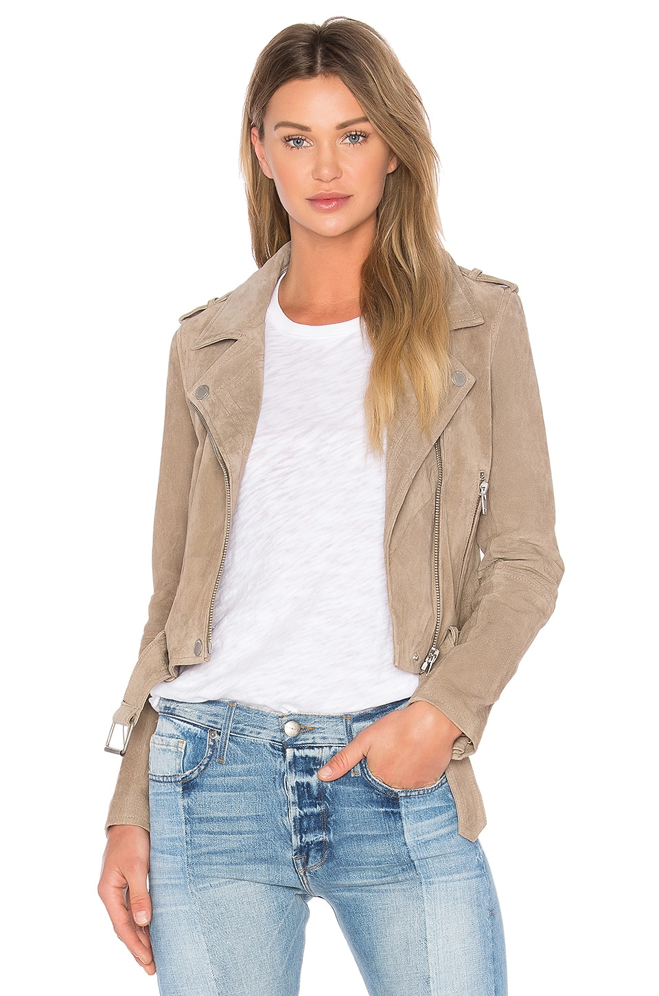 Suede Moto Jacket