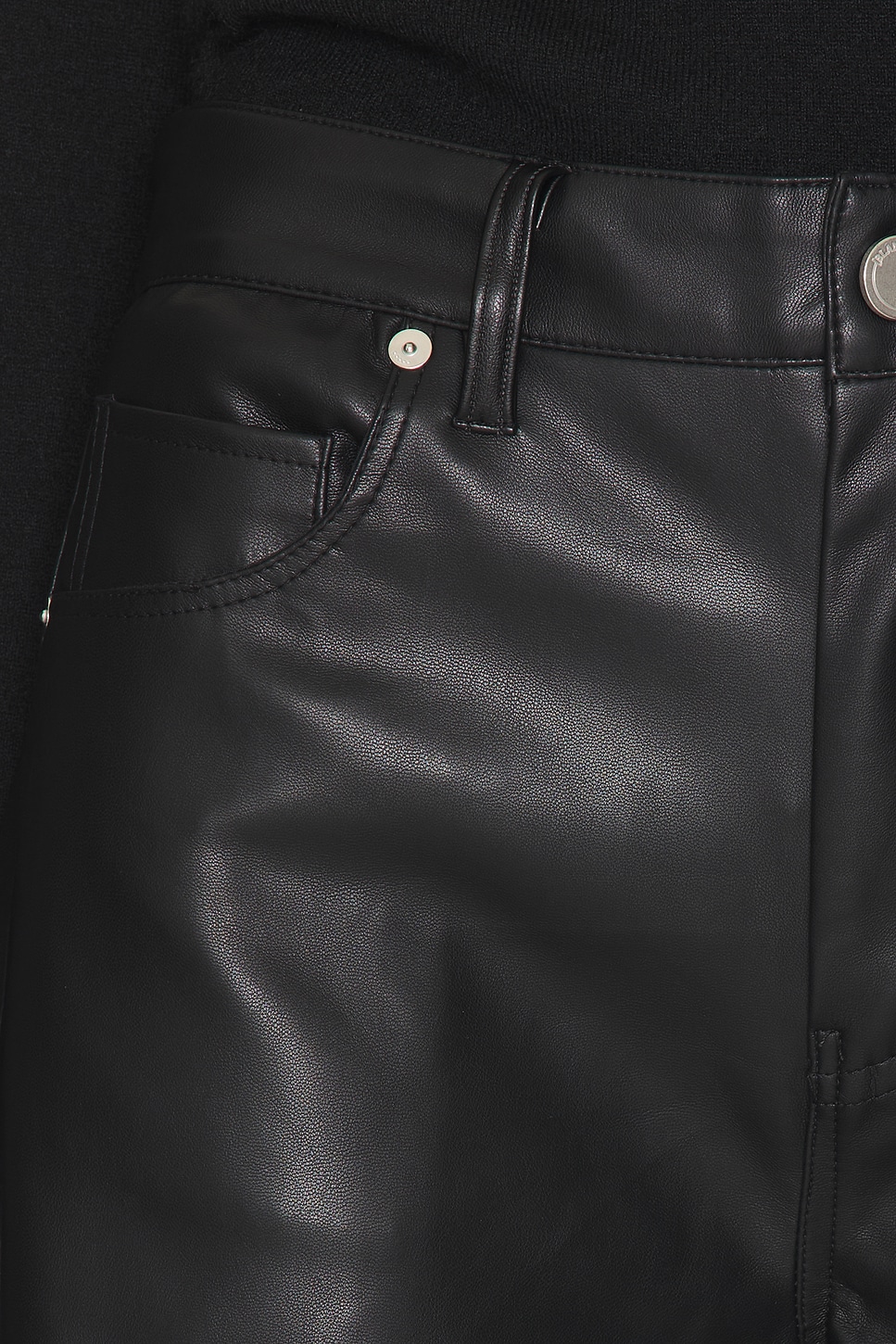 BLANKNYC Barrel Leg Faux Leather Pant thumbnail