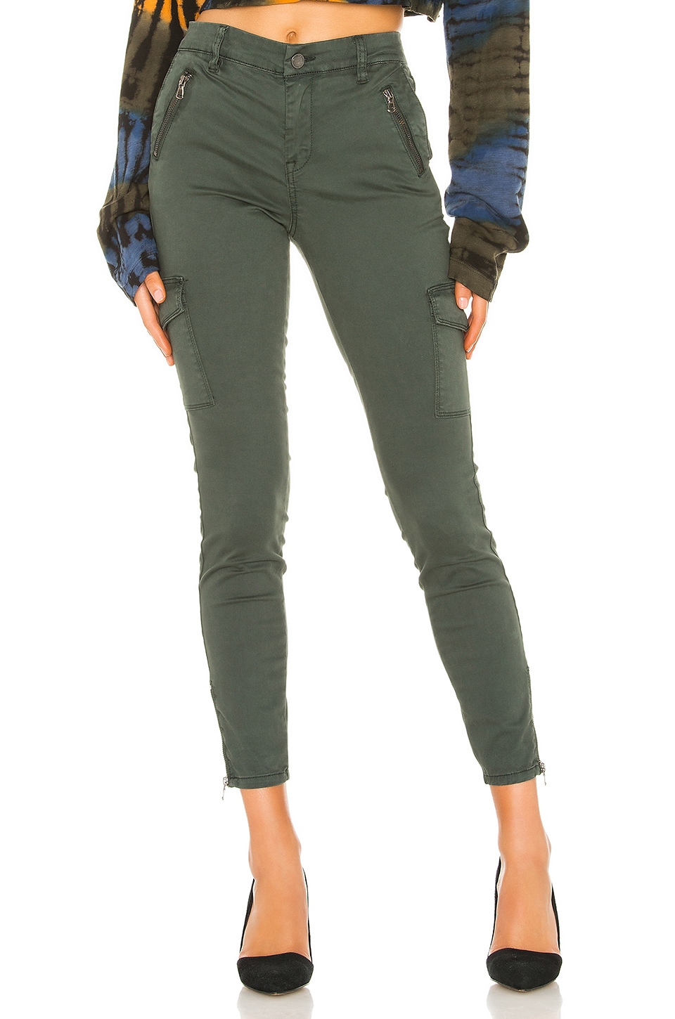 BLANKNYC The Bond Mid Rise Cargo Skinny Pant in Take A Hike | REVOLVE