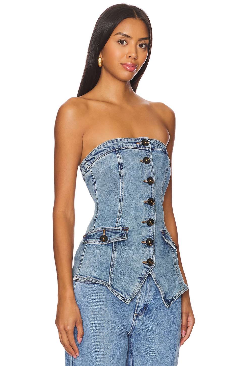 BLANKNYC Denim Top thumbnail