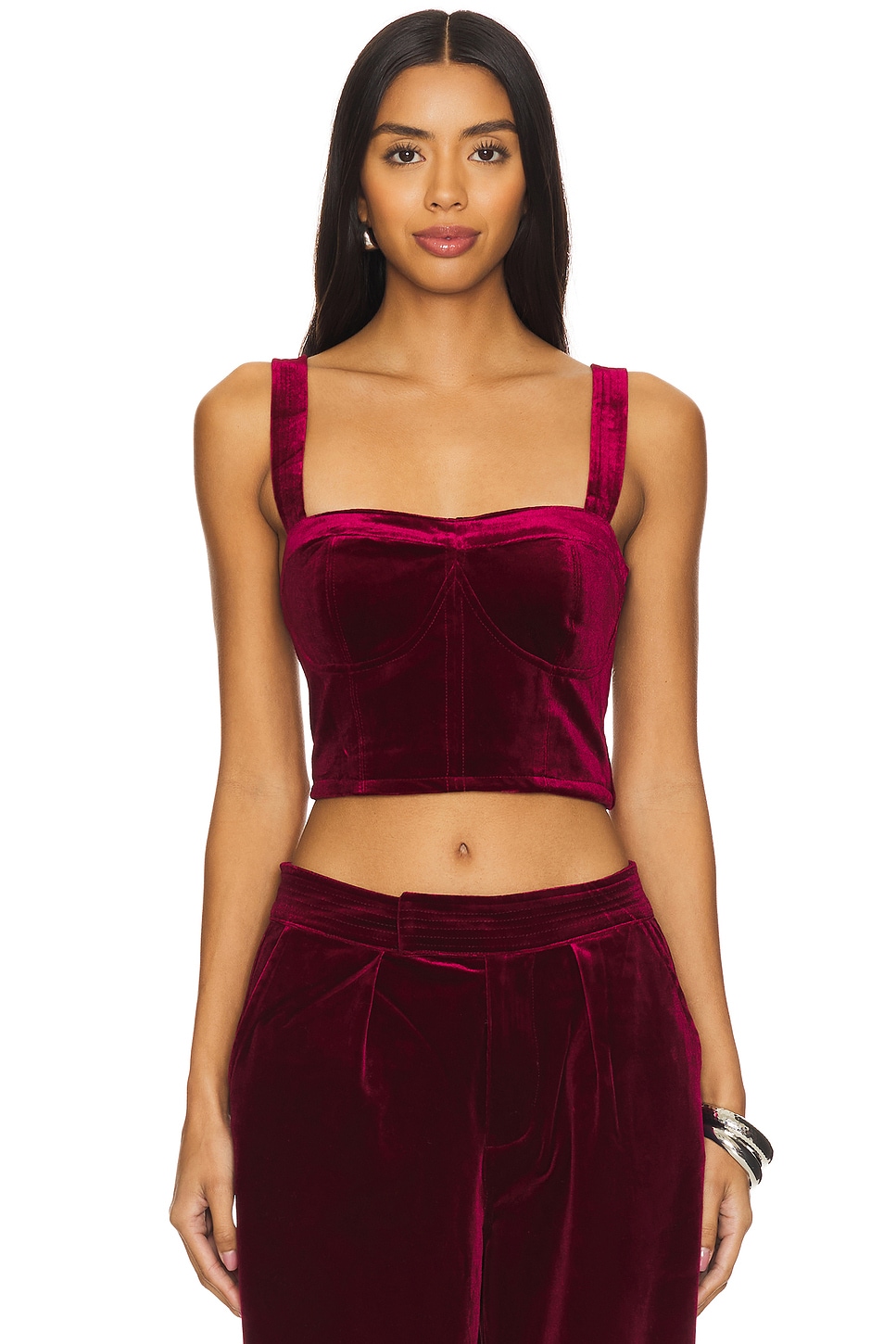 BLANKNYC Velvet Crop Top in Sneak Peak | REVOLVE BLANKNYC Velvet Crop Top in Sneak Peak | REVOLVE