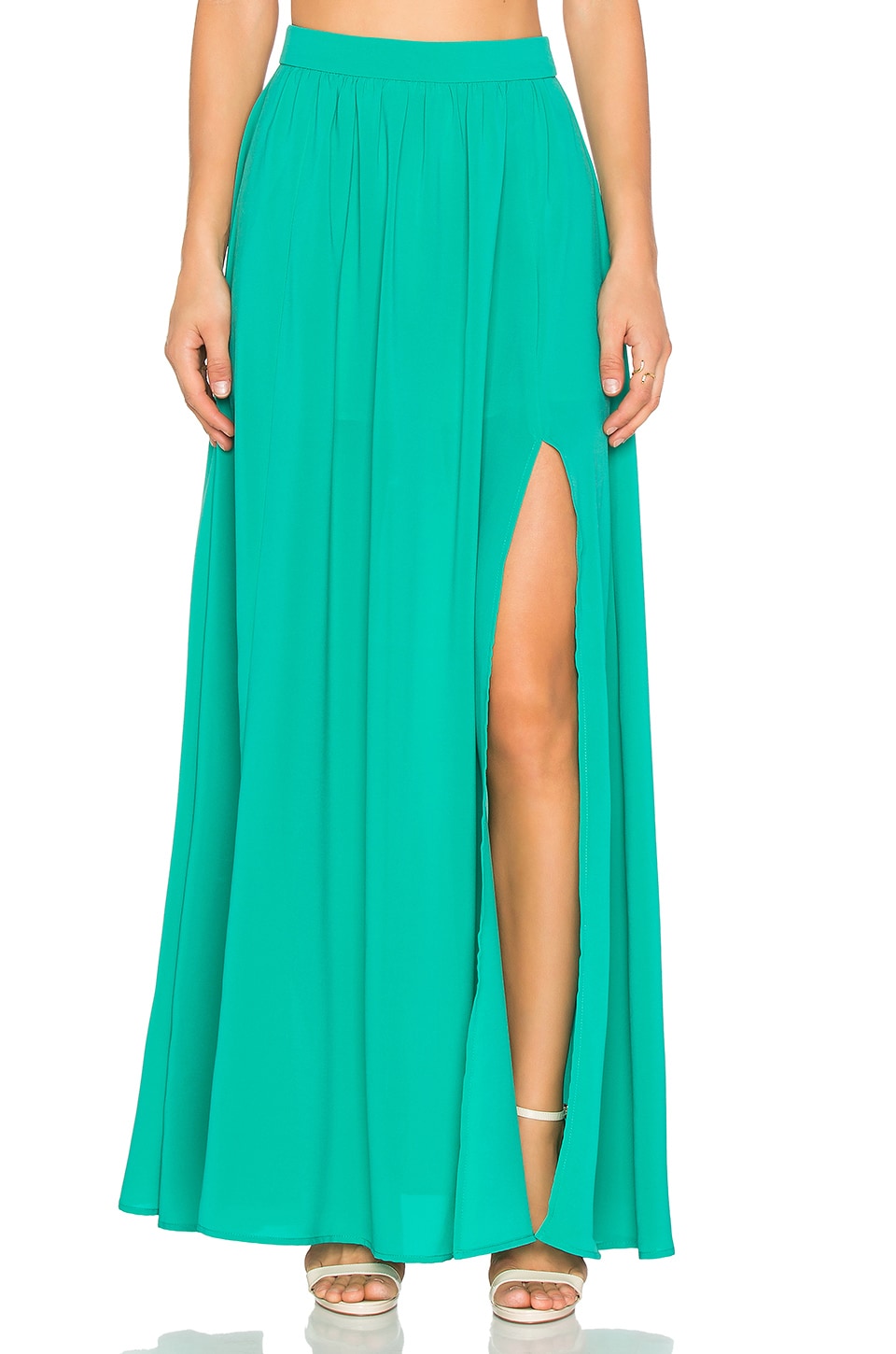 BLAQUE LABEL x REVOLVE Maxi Skirt in Emerald | REVOLVE
