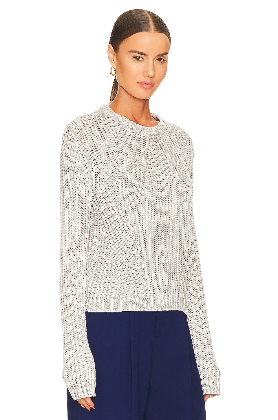 Bella Dahl Pullover Sweater in Whisper Grey