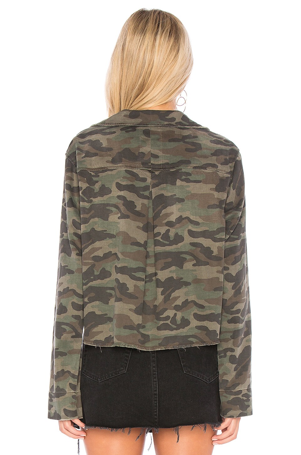 Bella Dahl Crop Military Jacket in Vintage Camouflage REVOLVE