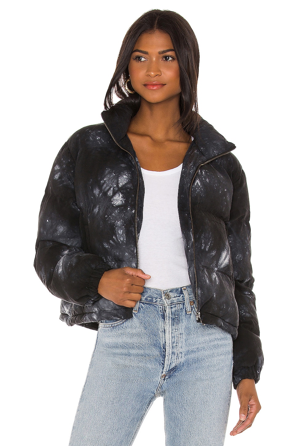 Bella Dahl Puffer Jacket in Black Crystal | REVOLVE