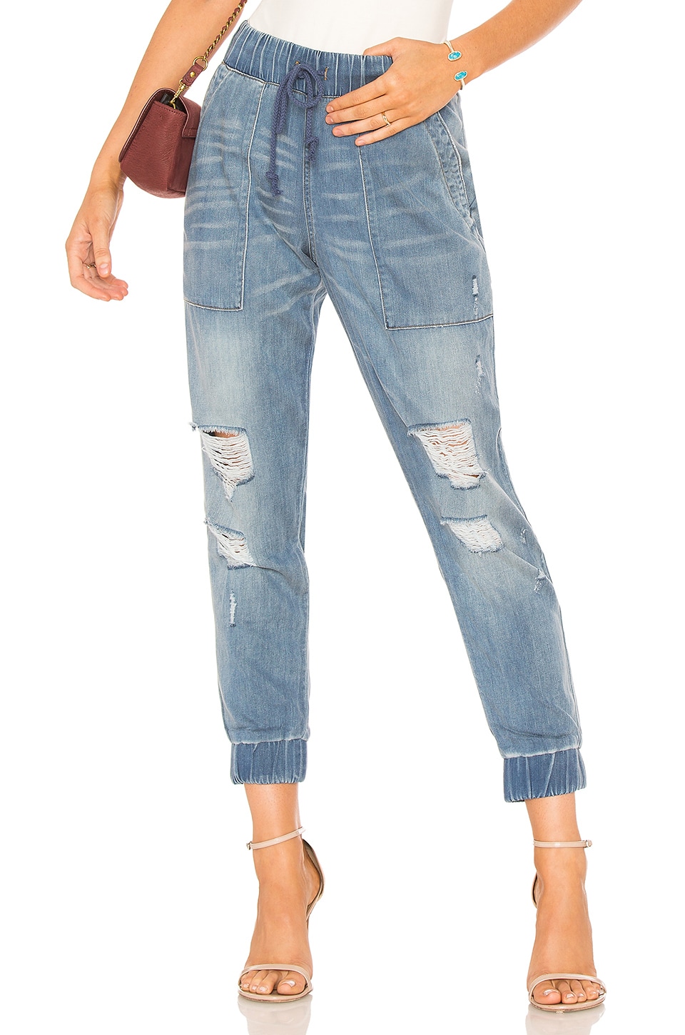 bella dahl denim joggers