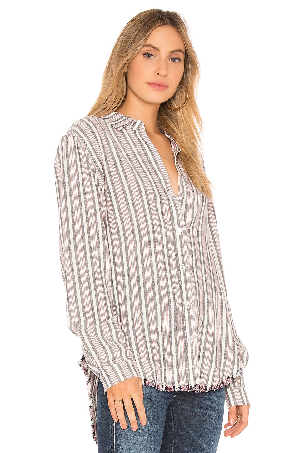 bella dahl fray hem shirt