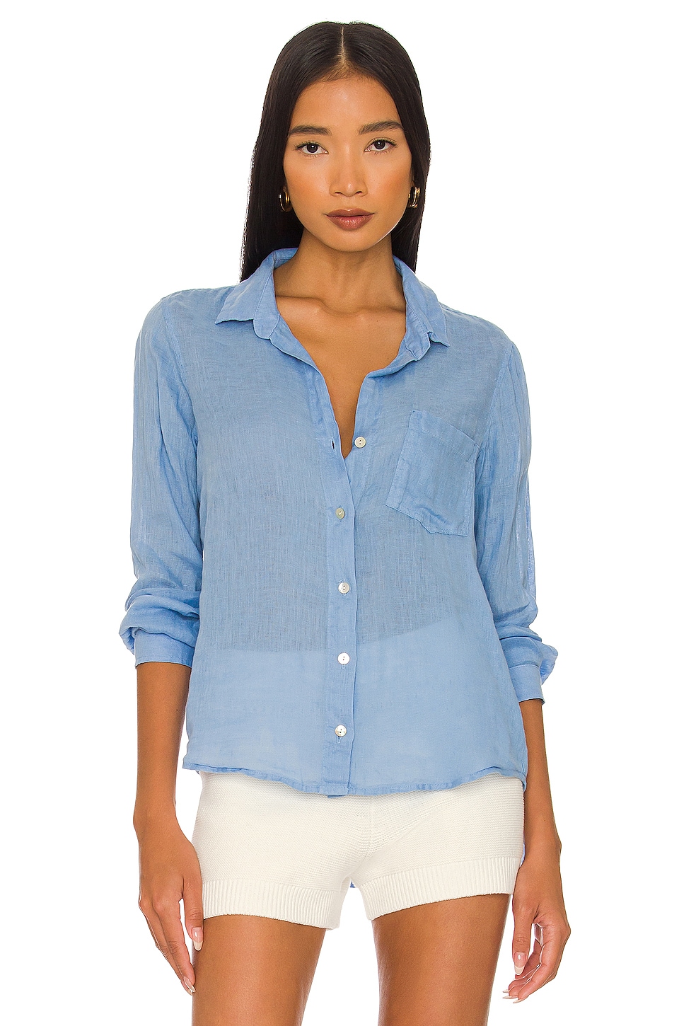 Image 1 of Button Down in Cabana Blue