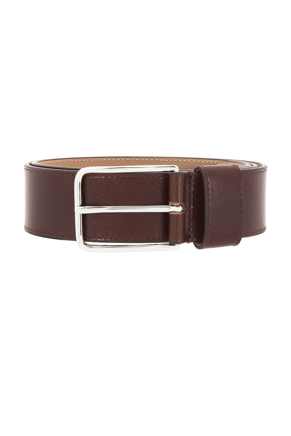 NEW B-LOW THE BELT enzo mini rugous leather belt in sepia/silver ENZO MINI RUGOUS LEATHER BELT | B-low The Belt main image 3