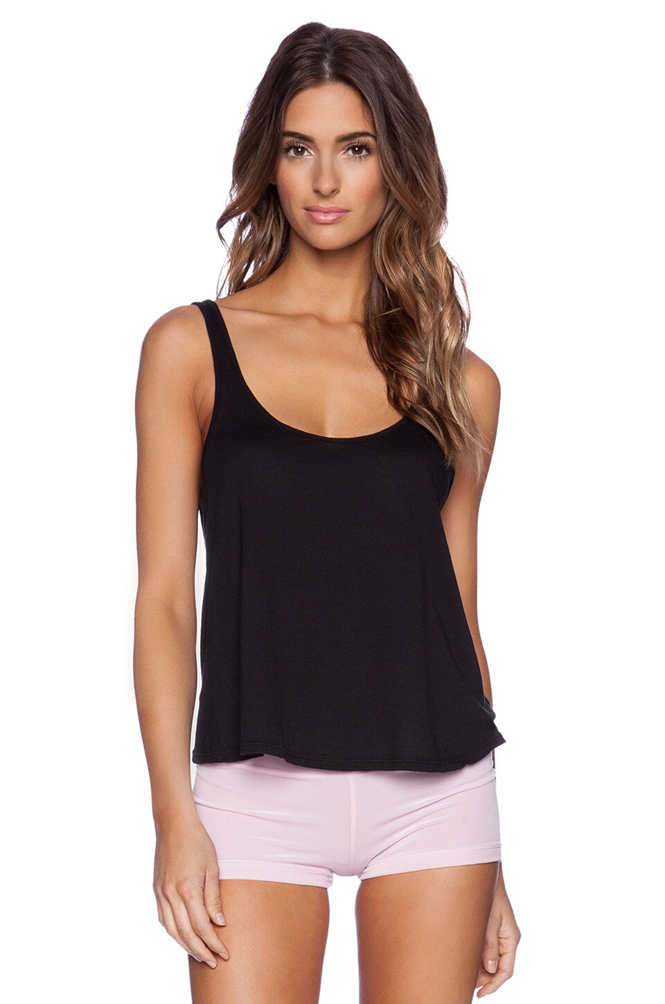 Blue Life Cropped Low Back Tank in Onyx | REVOLVE
